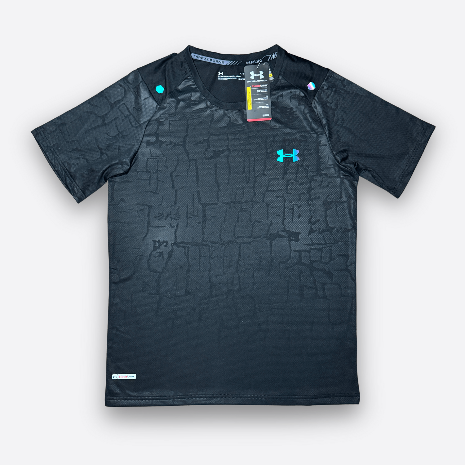 T-SHIRT FLUO UNDER ARMOUR - BLACK