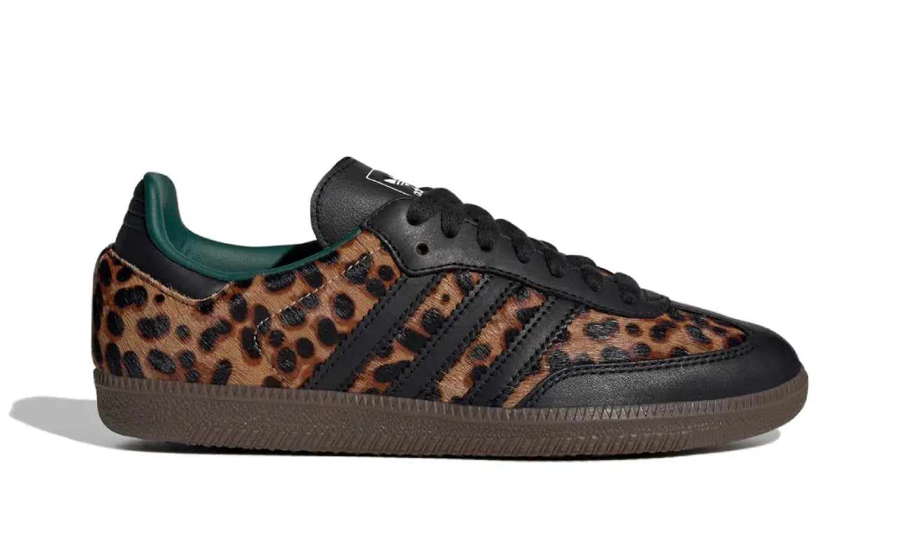 Adidas Samba Leopard Black Green