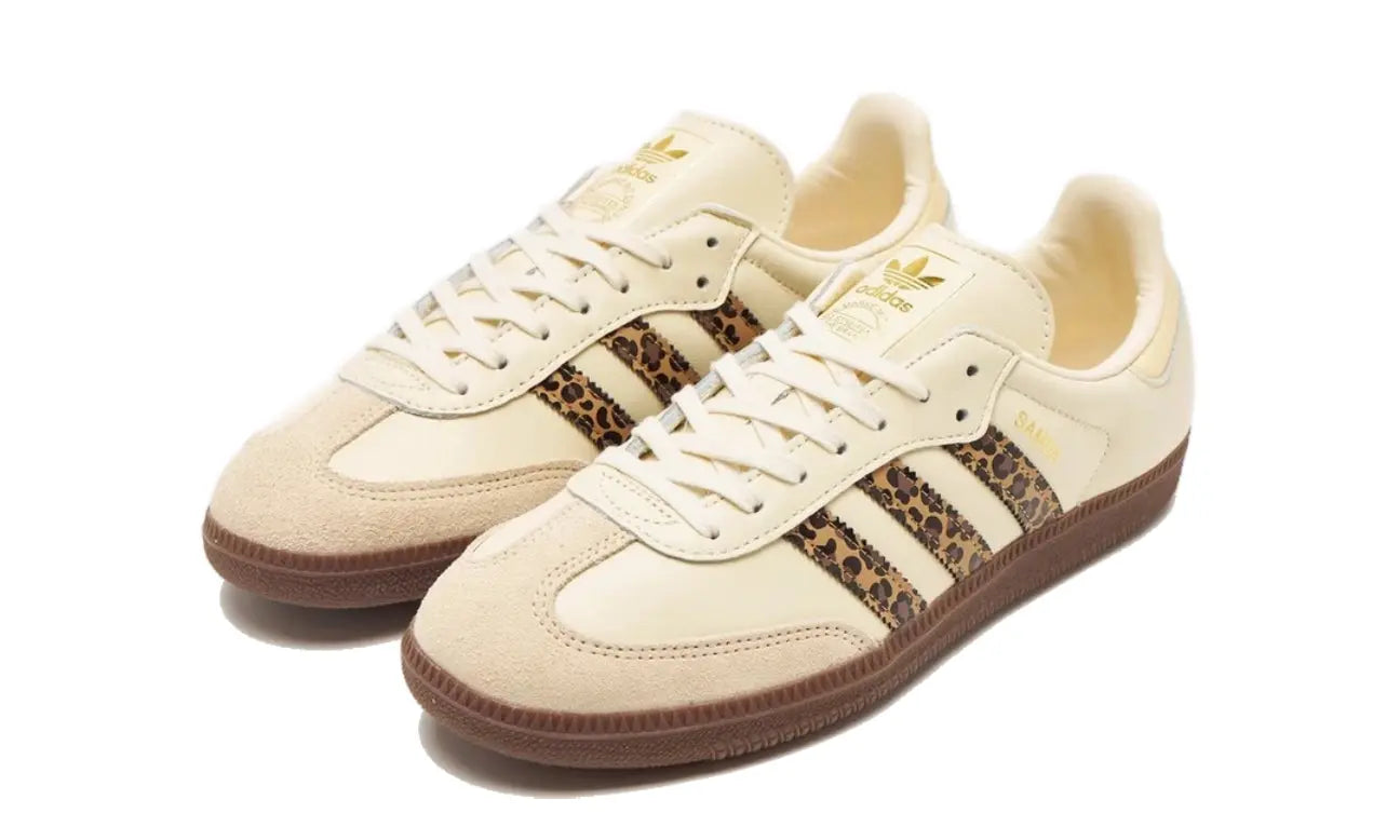 Adidas Samba OG GS Leopard Cream White