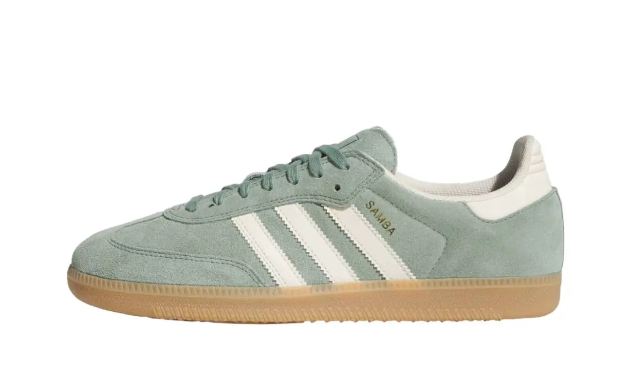Adidas Samba Silver Green Wonder White