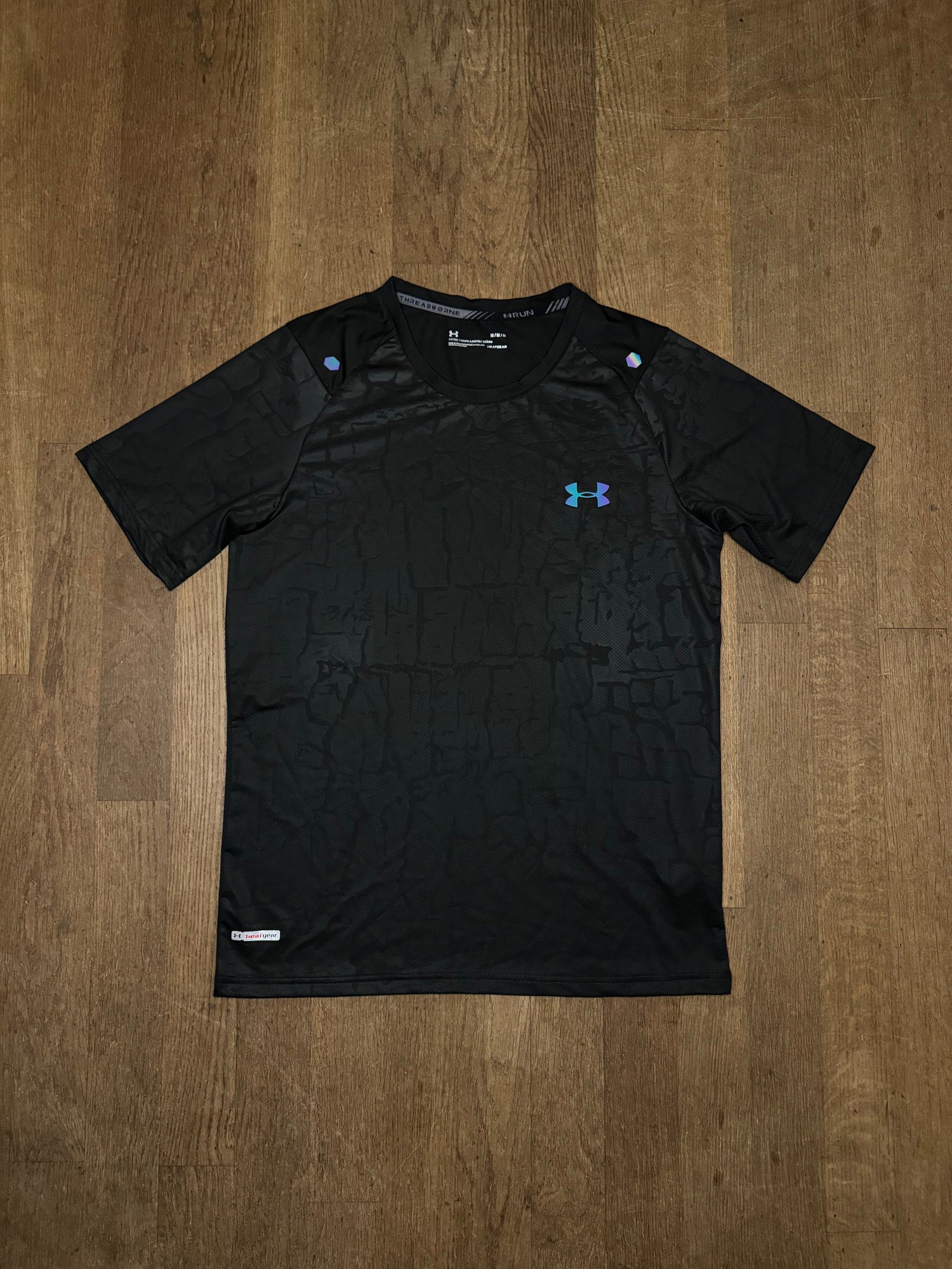 T-SHIRT FLUO UNDER ARMOUR - BLACK