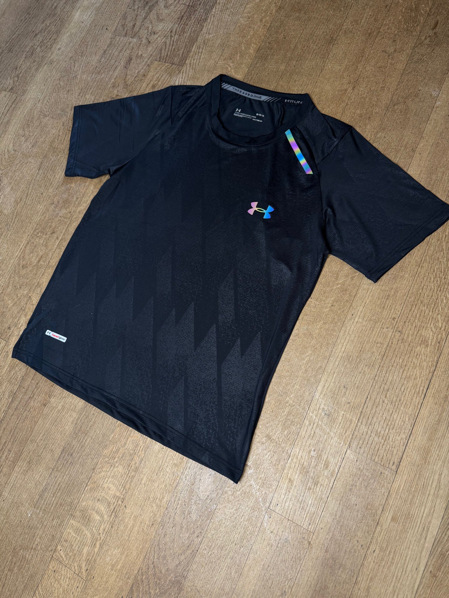 T-SHIRT FLUO UNDER ARMOUR - BLACK