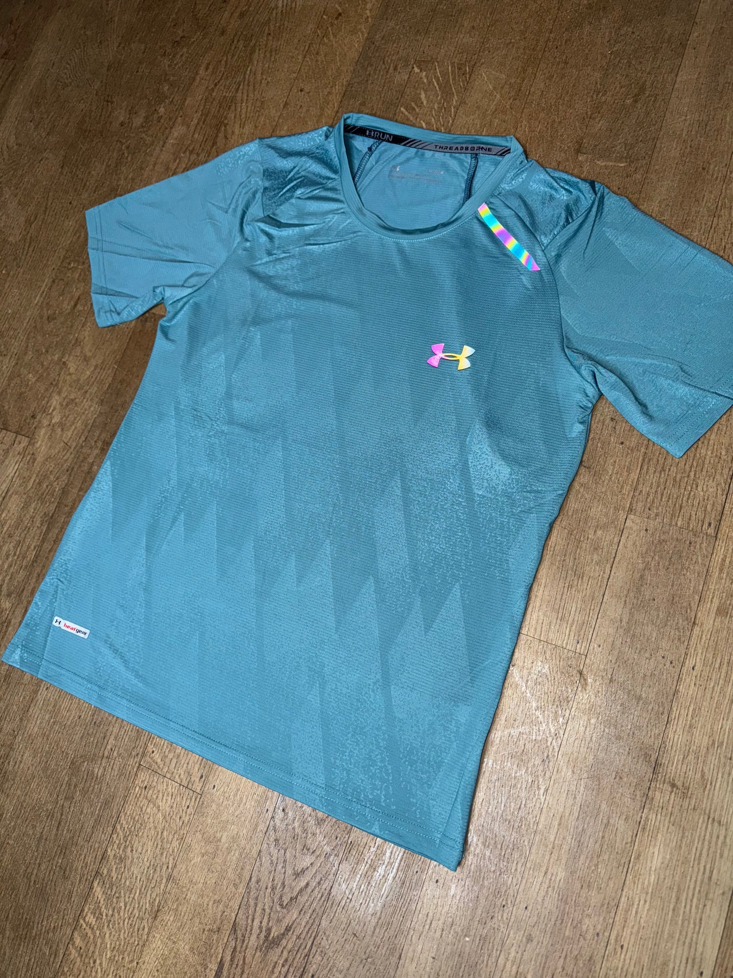 T-SHIRT FLUO UNDER ARMOUR- CYAN BLUE