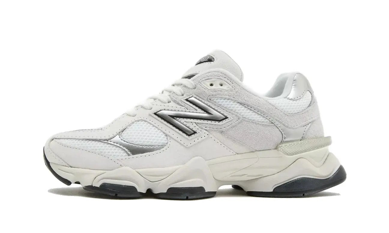 New Balance 9060 White Black Metallic Silver
