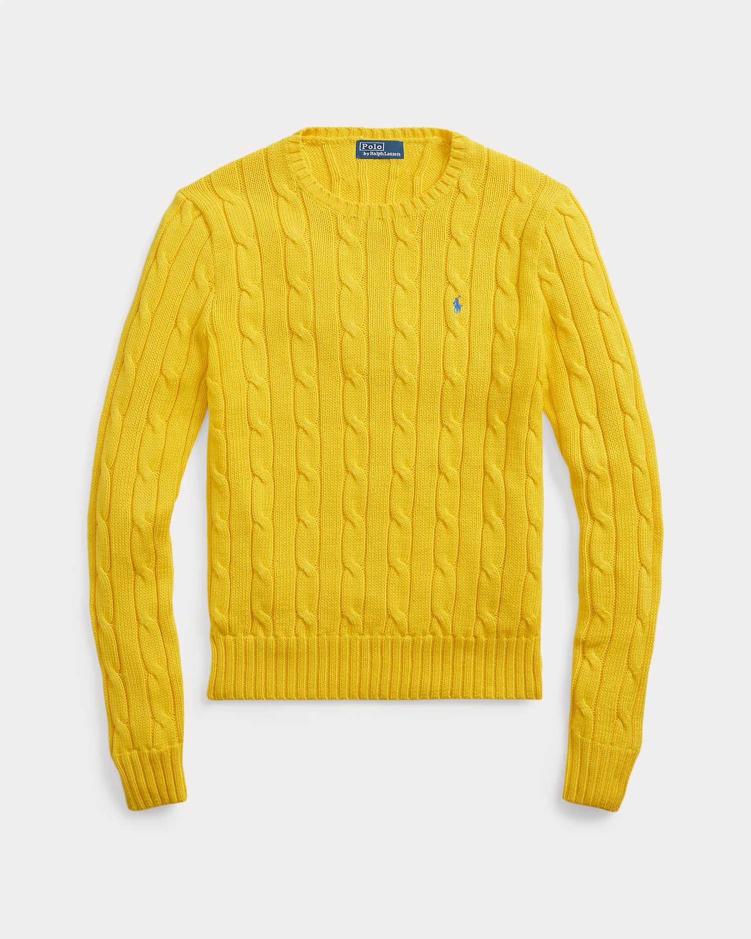 Pull en coton Torsadé Jaune